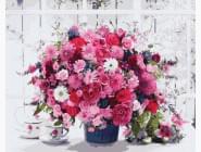 Цветы, натюрморты, букеты Розовые хризантемы