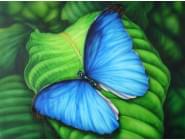 Птицы и бабочки Синяя бабочка